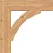 Ekena Millwork Thorton Block Smooth Bracket, Western Red Cedar, 5 1/2"W x 28"D x 28"H BKT06X28X28THR05SWR - alternate 3